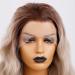 Buy Green Mir Long Corrugated Ash Blonde Pointed Front Wig - 24in 13x3 Lace Dark Root Heat-Resistant Synthetic Fiber for Women | Ombre Lace Front Replacement Wig - Buy Online on GoSupps.com
