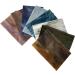 HAOSUM 8 Variety Pack Stained Glass Sheets - 4x6 inch Opaque Art Glass for DIY Mosaic Projects in Black/Grey - Buy Online on GoSupps.com