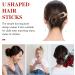 Beaupretty 2pcs U-Shape Hairpins Alloy Shell Retro Hair Chopsticks U-shaped Hair Sticks Hair Forks for Women Girls - Buy Online on GoSupps.com