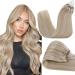Hetto Microring Extensions Real Hair Blonde Extensions Real Hair Microring Straight Hair Extension Microring Real Hair Remy Real Hair Extensions Microring Ash Blonde Highlights Bleach Blonde #P18/613 35cm 50g 35cm 3-2 MR #18/613