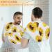 Shop Sunflower Paint Beard Bib Apron for Men - Non-Stick Waterproof Hair Catcher & Grooming Cape with Suction Cups | Perfect Gift for Men - Buy Online on GoSupps.com