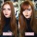Bangs Synthetic Side Bangs Hair Extensions Clip In Side Bangs Fake Fringe Hairpiece High Temperature Black Blonde False Hair Bangs Hair Clip(4-01) - Buy Online on GoSupps.com