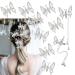 8 Pcs 3D Moving Butterfly Hair Clips  2 Pcs Fluttering Butterfly Tassel Hair Barrettes  Cute Flapping Butterfly Claw Clips Bride Wedding 90s Styling Accessories for Women Girls (Silver)