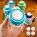 Moin Minis 4 Set Claspic lid/plates for NUK bottles-safe locking hygienic storage of breast milk perfect for on the go baby bottle 0 months white