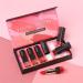 Yiida 6-Part Matte Velvet Lipstick Set | Nude Lipsticks + Lip Plumper Gloss | Waterproof Makeup Gift Set - Buy Online on GoSupps.com