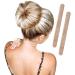 PONY-O Ponytail Holder BUN BARZ 2 Pack Original Patented No Damage Donut Hair Bun Maker Hair Bun Alternative Pony Tail Accessory for Easy Hair Styling Ballet Buns Dark Blonde