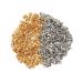 UNICRAFTALE 300pcs 2 Colors Bead Tips Stainless Steel Calotte Ends Open Clamshell Knot Covers Golden & Stainless Steel Color 1mm Small Hole End Caps for Knots & Crimp Findings Crafts 4x2mm 4mm long 2 Colors-300pcs