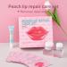 Peach Kit de traitement des l vres pour l vres s ches et craquel es coffret cadeau pour le soin des l vres gommage et masque Exfolie et hydrate les l vres pendant la nuit avec gommage l vres  - Buy Online on GoSupps.com
