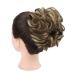 GIRLSHOW Messy Curly Big Hair Scrunchies 2.82oz Synthetic Hair Bun Extensions - Ash Blonde & Medium Golden Brown Mixed Updo for Women/Girls - Buy Online on GoSupps.com