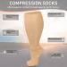 Cheeroyal Plus Size Compression Stockings for Men & Women - 20-30 mmHg Knee-Length Wide Calf Support - Extra Size 6XL White - Buy Online on GoSupps.com