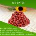 DOL American Packaged Red Dates High Nutrition Jujube Dates High Vitamin Red Dates Gourmet Candied Dates Snack Food Red Dates Dried Fruits Sweet Red Dates (Seedless Jujube 1LB/Bag*2) - Buy Online on GoSupps.com