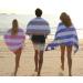 HEMBAY Fluffy Oversized Beach Towel - Rose Red Striped 70 x 35 Inch Cotton Pool Towel - Buy Online on GoSupps.com