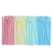 200pcs Disposable Plastic Colorful Striped Beverage Straws Individually Packaged Straws Maternal Confinement Party Drink Straws