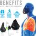 Aduro Sport High Elevation Training Mask - Improve Cardio & Breathing Workout for Men & Women - Black - Buy Online on GoSupps.com