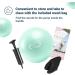 Live Infinitely 9 Barre Pilates Ball - Anti Burst Mini Ball for Yoga & Exercise - Includes Hand Pump & eBook - Mint Color - Buy Online on GoSupps.com