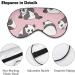 Panda Pink Pattern Sleep Mask - Adjustable Strap, Light Blocking Blindfold for Men and Women | Ideal for Night, Travel, and Naps - Buy Online on GoSupps.com
