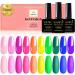 Yueshop Rainbow Gel Nail Polish Set - 10 Neon Colors for UV Soak Off, Fluorescent for Spring & Summer Pool Party - 8ML - Buy Online on GoSupps.com