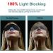 SmilePowo Sleep Eye Mask 2 Pack - Light Blocking Adjustable Strap Blindfold for Men Women - Perfect for Sleep/Travel (Black/Pink) - Buy Online on GoSupps.com