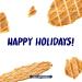  Vandeca Jules Destrooper Natural Butter Waffles in a gift box with the inscription "Happy Holidays!" - Belgian butter biscuits - 100g - Buy Online on GoSupps.com