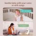 Peekababy Smart Baby Monitor with Camera and Audio | 5'' LCD Screen | Cry Detection | Sleep Analysis | 2-Way Talk | Clear Night Vision | Gift for Baby Shower - White - Buy Online on GoSupps.com