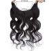 Buy Affordable Tess Hair Parts Real Remy Hair Extensions - Wavy 20 (50cm) 70g #1B Natural Black - International Shipping Available - Buy Online on GoSupps.com