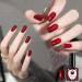 Red Gel Nail Polish Glitter Dark Red Burgundy Cherry Red Gel Polish Soak Off LED/UV Lamp Manicure Long Lasting Gel Nail Varnish for Christmas Women Nail Art Salon DIY Home - Buy Online on GoSupps.com