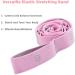 Elastic Yoga Belt - 9 Loop Stretch Band for Yoga Pilates & Strength Training - Fitness Flexibility Tool - Pink - Buy Online on GoSupps.com