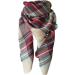 Women's Knitted Scarf - Wool Wrap Poncho for Cold Weather | Floral Design - One Size Khaki - Buy Online on GoSupps.com