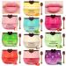 10Pcs Bee Lip Balm Honey Pot Galentines & Valentines Day Gifts Party Favors Strawberry Watermelon Apple Lime Cherry Mint Aloe Vera Grapes Coconut Peach Moisturizing Honey Balm Bulk Gifts Honey&Strawberry&Waterme