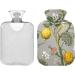 Hot Water Bottle with Lemon Flower Hummingbird Cover - 2L for Pain Relief & Bed Warmer - Buy Online on GoSupps.com
