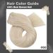 Moresoo Platinum Blonde Human Hair Weft Extension 16 Inch #60 - 100g Sew-in Hair Extensions - Pack of 1 - Buy Online on GoSupps.com