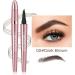 Magic Eyebrow Pencil 2024 New Magic Eyebrow Microblading Pen 4-Tipped 3D Waterproof Microblading Eyebrow Pencil Contouring Pen Natural Long-Lasting Makeup Fine Strok Eye Brow Pencils Dark Brown - Buy Online on GoSupps.com