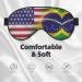 SSIMOO American & Brazilian Flags Soft Sleep Eye Mask - Breathable Eye Patch for Travel & Relaxation | Perfect for Females - Buy Online on GoSupps.com
