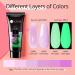Ur Sugar PolyGel Set - Cat Eye Magnet Poly Extension Gel | 6 Colors 15ml | Pink Glitter Shines in the Dark - Nail Extension Builder Gel - Buy Online on GoSupps.com