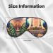 SSIMOO Eiffel Tower Eye Mask | Double-Sided Oil Painting Design | Soft & Light Blocking for Better Sleep Quality - Buy Online on GoSupps.com