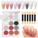 Poudre ongles chrom e | Finition miroir magique brillante | Poudre de paillettes brillantes d grad es arc-en- pour d coration d'art d grad arc-en- DIY d coration pour P ques Halloween CF04 - Buy Online on GoSupps.com