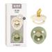 BIBS COLOUR Schnuller 2-pack BPA-free pacifier jaw-friendly shape.Natural rubber/latex made in Denmark.0-6 months (2 Pack) Ivory / Sage 0-6 months (2-pack) Ivory / Sage