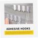 Alipis 24pcs Hook up Metal Clothing Rack Towel Hook Metal Hanger Keys Adhesive Hooks Picture Sticky Hook 3.2X1.5CM Silver - Buy Online on GoSupps.com