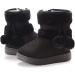 Yeeteepot Baby Winter Snow Boots for Girls and Boys - Warm Lined Anti-Slip Toddler Shoes - Black, Size 4.5 UK - Buy Online on GoSupps.com