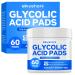 SilkyShark Glycolic Acid Resurfacing Pads (60 Count) 10% Ultra Pure + 2% Salicylic Acid Exfoliating Peel Pads for Face Effective Chemical Peel Radiant Skin Renewal