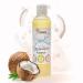 Verana Coconut Massage Oil Natural Cosmetics Body Oil All Skin Rejuvenating and Revitalizing Massage (250ml) 250 ml (1 pack)