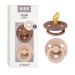 BIBS COLOUR Schnuller 2-pack BPA-free pacifier jaw-friendly shape.Natural rubber/latex made in Denmark.0-6 months (2 Pack) Woodchuck / Blush 0-6 months (2-pack) Woodchuck / Blush