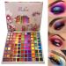 Rechoo Colorful Make-up Eyeshadow Palette 99 Colors Rainbow Big Matte & Shimmer Eyeshadow Professional & Long-lasting Glitter Make-up Tint Palette for Daily Festival Stage Make-up A-rainbow color