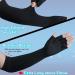 Copper Long Arthritis Gloves | Fingerless Hand Compression Sleeves | Carpal Tunnel Support for Men & Women | Medium Black | 1 Pair - Buy Online on GoSupps.com