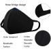 FECEDY 6pcs Black Face Mask - Windproof, Dustproof, Breathable, Reusable for Outdoor Sports - Cotton, Half Face, Earloop Design - Buy Online on GoSupps.com