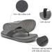 KuaiLu Men's Leather Orthotic Flip Flops with Arch Support for Outdoor Summer - Comfortable Sandals for Plantar Fasciitis - Buy Online on GoSupps.com