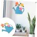 Zerodeko Floral Decor Pendant Art Decorative Backyard Ornament Iron Flower Pastoral Front Courtyard Novel Wall Yard Blue 28x27.5cm - Buy Online on GoSupps.com
