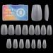 Short Coffin Nail Tips  Etercycle 420 Pcs Upgraded Double-sided Matte Gel Nail Tips  Full Cover Acrylic False Gelly Nail Tips for Nail Extensions Home DIY Nail Salon 15 Sizes with Box Short Coffin 420pcs