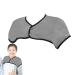 Samuliy heating pillows for the shoulder thin heated collar 360-degree package-heated neck wrap all-year-old neck warmer washable velvet heating pillow for neck and shoulder relaxation light gray XL