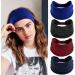 scicent Head Bands Adult Women Head Scarfs Elastic Soft Solid Colour Headband Yoga Sport Hairbands Headbands for Women's Hair Claret - 3504 - Buy Online on GoSupps.com